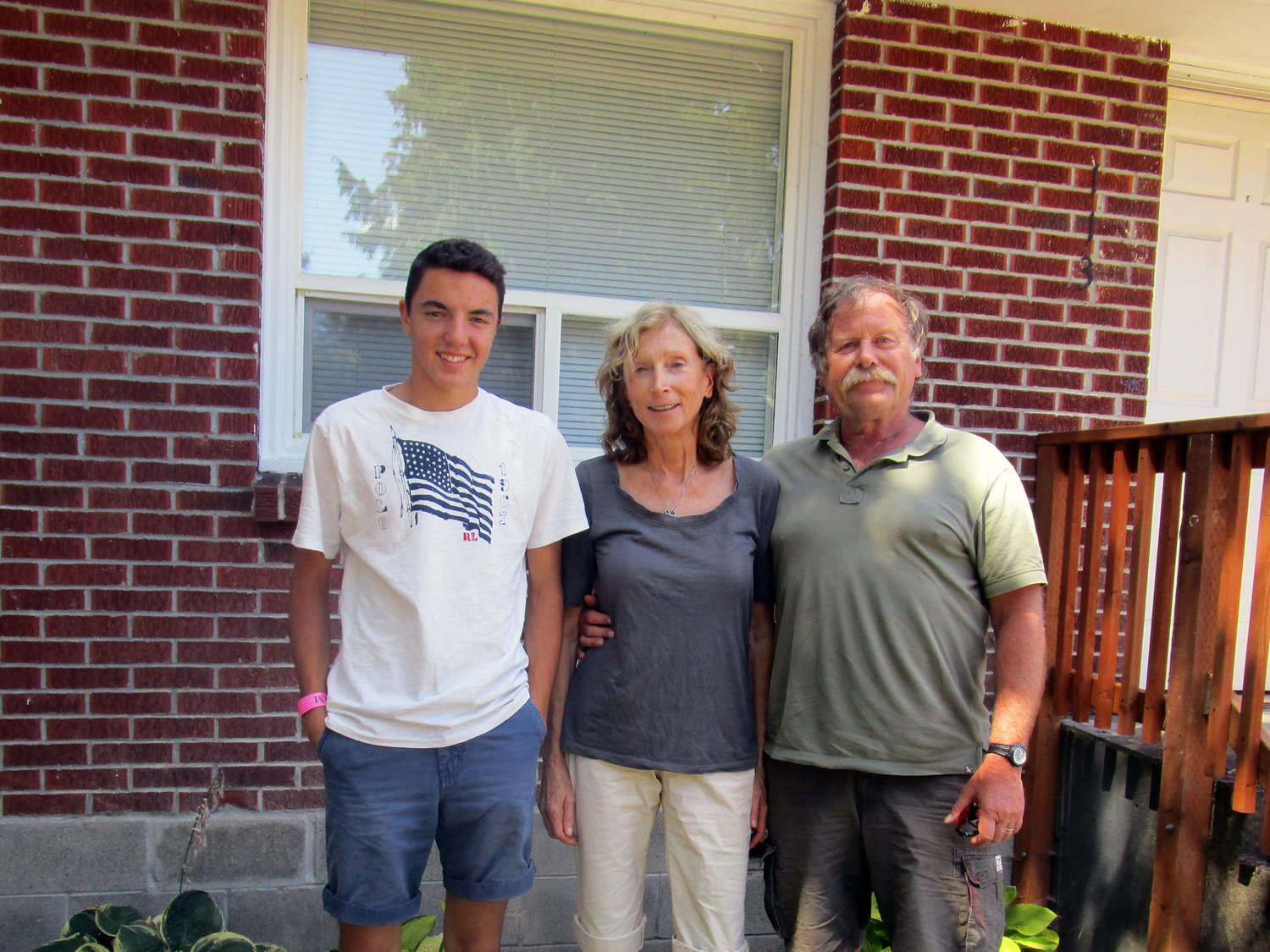 Antonio Romero, left, stands with Linda and Hank Claycamp in this 2015 Chronicle file photo. Claycamp mentored Romero.